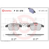 Klocki hamulcowe (przód) BREMBO P 61 076 | CITROËN,PEUGEOT (1609987980,1611457880,1617274580,425260,425323)