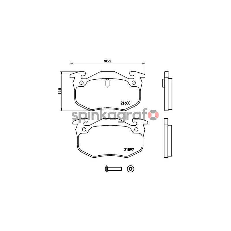 Klocki hamulcowe (przód) BREMBO P 68 018 | RENAULT (7701203668,7701203919,7701204036) Klocki hamulcowe (przód) BREMBO P 68 018 | RENAULT (7701203668,7701203919,7701204036)