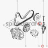 Napinacz paska osprzętu METALCAUCHO MC-5485 | RENAULT 1.4/1.6  (8200192843,7700105325,8200058997)