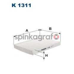 Filtr kabiny FILTRON K 1311 | AUDI,CUPRA,MAN,SEAT,SKODA (5Q0819644,5Q0819644A)