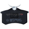 Klocki hamulcowe (przód) TRW GDB1330 | RENAULT MEGANE II, CLIO III,ESPACE III,CITROEN C3 II, C4, PEUGEOT  307, 308 (440661332R) 