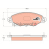 Klocki hamulcowe (przód) TRW GDB1361 |  PEUGEOT 206, 306 1.1-1.9D 04.93-