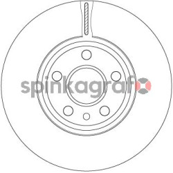 Tarcza hamulcowa ( przód ) TRW DF4850S | FORD,VOLVO GALAXY,MONDEO IV,MONDEO IV Estate,MONDE