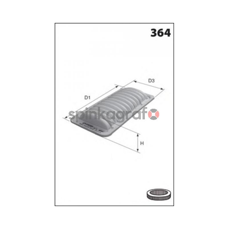 Filtr powietrza MECAFILTER ELP3922 | CITROEN C1;PEUGEOT 107 mot.1.0i Filtr powietrza MECAFILTER ELP3922 | CITROEN C1;PEUGEOT 107 mot.1.0i