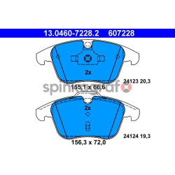 Klocki hamulcowe (przód) ATE 13.0460-7228.2 | FORD,JAGUAR,LAND ROVER,VOLVO (1379971,1427386,1432363,1436498,1437761)