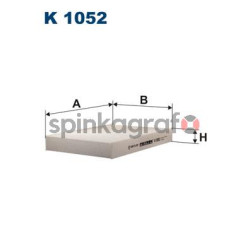 Filtr kabiny FILTRON K 1052 | NISSAN,RENAULT (2789100Q0A,7700424098,B729800QAA)