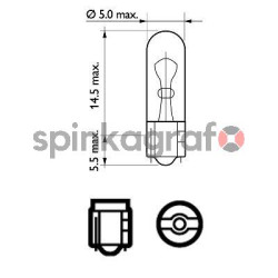 Żarówka samochodowa PHILIPS 12516CP