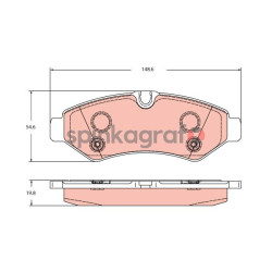 Klocki hamulcowe (przód) TRW GDB2422 | MERCEDES-BENZ 9104203700,A9104203700,A9104235600