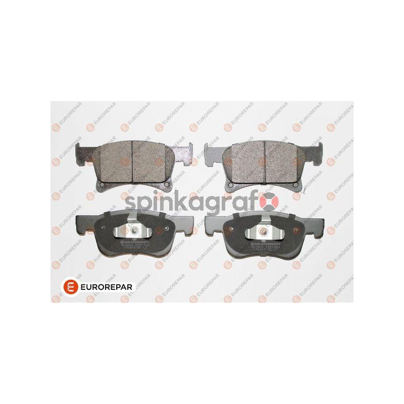 Klocki hamulcowe (przód) EUROREPAR 1639383080 Klocki hamulcowe (przód) EUROREPAR 1639383080