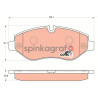 Klocki hamulcowe (przód) TRW GDB1698 | MERCEDES-BENZ,VW (0044206720,0044208320,0054202120,0054205220,0054207020)