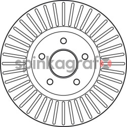 Tarcza hamulcowa ( przód ) TRW DF6019S | FORD MONDEO IV 03/2007&gt;