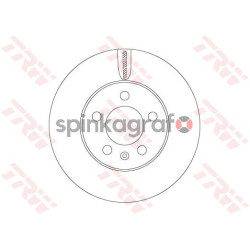 Tarcza hamulcowa ( przód ) TRW DF6584