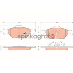 Klocki hamulcowe (przód) TRW GDB3457