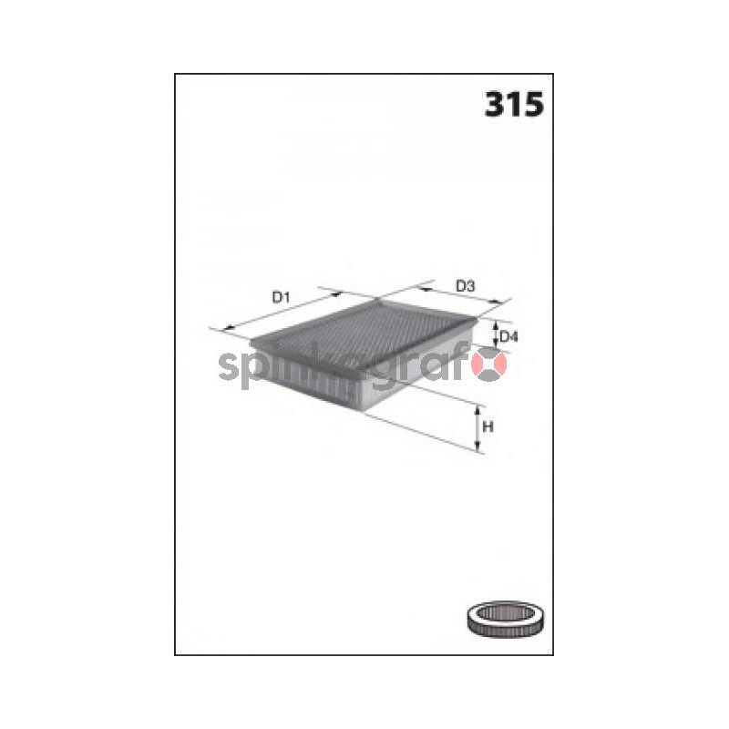 Filtr powietrza MECAFILTER ELP9045 | CITROEN C3/PEUGEOT 206 mot.1.4 HDi Filtr powietrza MECAFILTER ELP9045 | CITROEN C3/PEUGEOT 206 mot.1.4 HDi