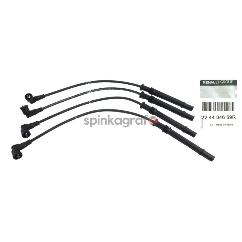 Przewody zapłonowe RENAULT 224404659R | RENAULT CLIO II/ KANGOO/ MODUS 1.2 16V 2004-&gt;