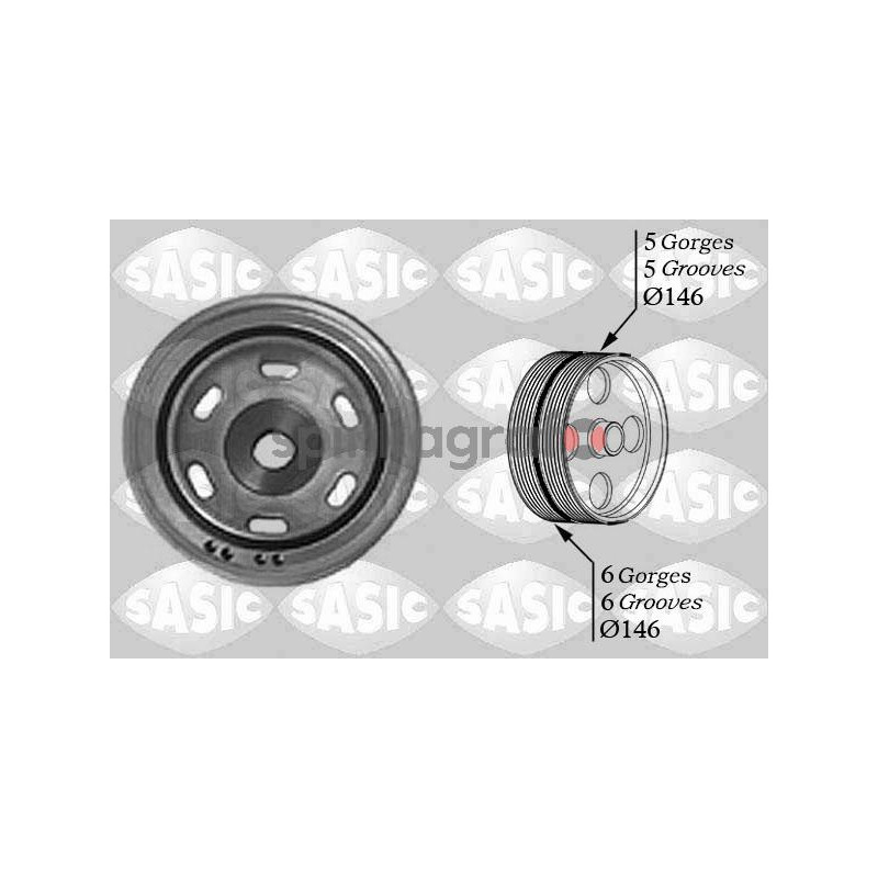 Koło pasowe wału korbowego SASIC 2150017 | PEUGEOT, FIAT (0515T4, 500332293, 504099920) Koło pasowe wału korbowego SASIC 2150017 | PEUGEOT, FIAT (0515T4, 500332293, 504099920)
