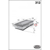 Filtr powietrza MECAFILTER ELP9046