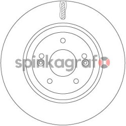 Tarcza hamulcowa ( przód ) TRW DF7592 | HYUNDAI,KIA 517122T100,51712D7100