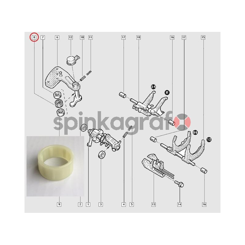 Uszczelniacz wybieraka skrzyni biegów RENAULT 8200170826 | RENAULT MASTER SKRZ.PK1/PK6