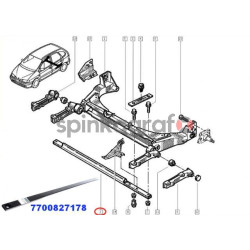 Rozpórka tylnej belki RENAULT 7700827178 | RENAULT MEGANE/SCENIC