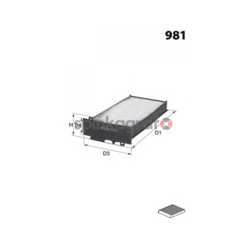 Filtr kabiny MECAFILTER ELR7157 | RENAULT CLIO 3/MODUS Filtr kabiny MECAFILTER ELR7157 | RENAULT CLIO 3/MODUS
