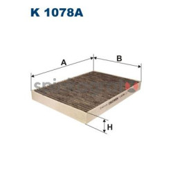 Filtr kabiny FILTRON K 1078A | AUDI,SEAT (4B0819439C,8E0819439C)