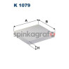 Filtr kabiny FILTRON K 1079 | AUDI,MERCEDES-BENZ,PORSCHE,PUCH,SEAT (6Q0820367,6Q0820367A,6Q0820367B,6Q08Z0367)