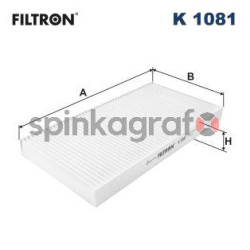Filtr kabiny FILTRON K 1081 | CADILLAC,CHEVROLET,FIAT,OPEL,SAAB (1808619,32026118,6808601,90535131,9179905)
