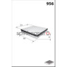 Filtr kabiny MECAFILTER ELR7273 | OPEL, CITROËN, PEUGEOT, FIAT (1808029, 647962, 647963, 6479E0, 77364561, 95514195)