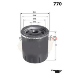 Filtr oleju MECAFILTER ELH4437 | RENAULT, DACIA, MERCEDES-BENZ (152089599R, 6071840225)