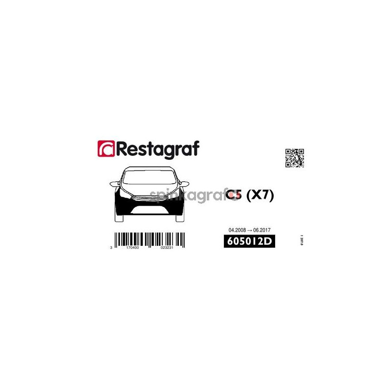 Zestaw spinek zderzaka przedniego pełny RESTAGRAF 605012D Zestaw spinek zderzaka przedniego pełny RESTAGRAF 605012D