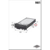 Filtr kabiny MECAFILTER ELR7134 | RENAULT Scenic 2 (7701055110)