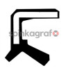 Uszczelniacz wału korbowego CORTECO 19034962B | FIAT (2784164G00,71743262)