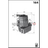 Filtr paliwa MECAFILTER ELG5317 | RENAULT (8200294143, 8200447197, 8200926014)