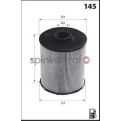 Filtr paliwa MECAFILTER ELG5438 | RENAULT (164004976R)