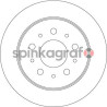 Tarcza hamulcowa ( przód ) TRW DF4481S | CITROËN,FIAT,PEUGEOT (4246Y7,4246Y9,4249L0,46833806,51749274)
