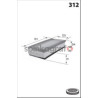 Filtr powietrza MECAFILTER ELP9562