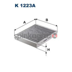 Filtr kabiny FILTRON K 1223A | CADILLAC,CHEVROLET,OPEL,SAAB,VAUXHALL (13271191,13503675,1808246,52420930,J13271191)