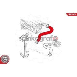 Przewód turbiny ESEN SKV 24SKV925 | ALFA ROMEO,LANCIA (60618108,60815851,60818108)