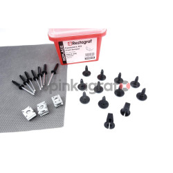 Zestaw spinek zderzaka przedniego pełny RESTAGRAF 708004D | Zestaw mocowania /spinki/ zderzaka przód /pełny/ VOLKSWAGEN POLO (6R