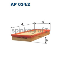 Filtr powietrza FILTRON AP 034/2 | MERCEDES-BENZ (6400940204,A6400940204)