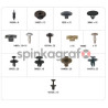 Zestaw spinek RESTAGRAF 27 | mocowanie /spinki/ do aut Peugeot-Citroen 14 ref. - 235 szt. do aut PEUGEOT-CITROEN kasetka szt. 1 