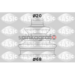 Osłona przegubu SASIC 9004687 | SEAT, CITROËN, PEUGEOT, FIAT, LANCIA, AUTOBIANCHI (127141537A, 329304, 5966569, 7679375)