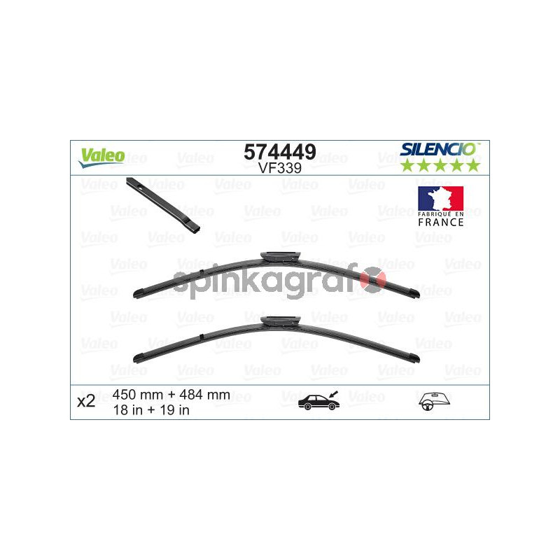 Pióro wycieraczki VALEO 574449