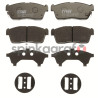 Klocki hamulcowe (przód) TRW GDB3236 | DAIHATSU,NISSAN,SUZUKI YRV (M2),PIXO (UA0),CARRY B