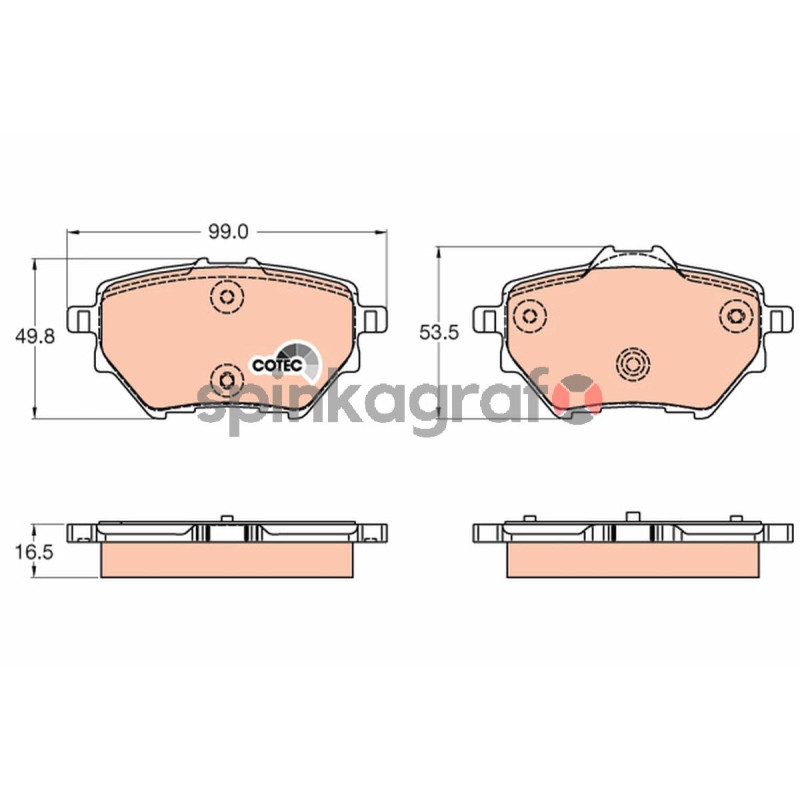 Klocki hamulcowe (przód) TRW GDB2036 | CITROEN C4 GRAND PICASSO II, C4 PICASSO II; PEUGEOT 3008 SUV, 308 II, 308 SW II 1.2-2.0D Klocki hamulcowe (przód) TRW GDB2036 | CITROEN C4 GRAND PICASSO II, C4 PICASSO II; PEUGEOT 3008 SUV, 308 II, 308 SW II 1.2-2.0D