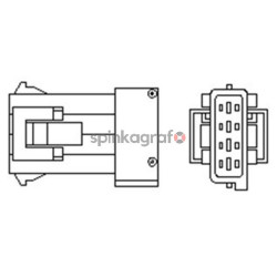 Sonda Lambda MAGNETI MARELLI OSM096 | PEUGEOT (96229977 101980700; 1628CX; 1628HV; 9636148880; 9636148882; 9622997780; 96361488;