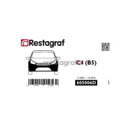 Zestaw spinek zderzaka przedniego podstawowy RESTAGRAF 605006D