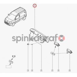 Lampka tablicy rejestracyjnej RENAULT 265103161R | RENAULT KANGOO II