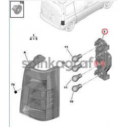 Oprawka żarówki PSA 634679 | PEUGEOT PARTNER CITROEN BERLINGO 1996 -&gt;